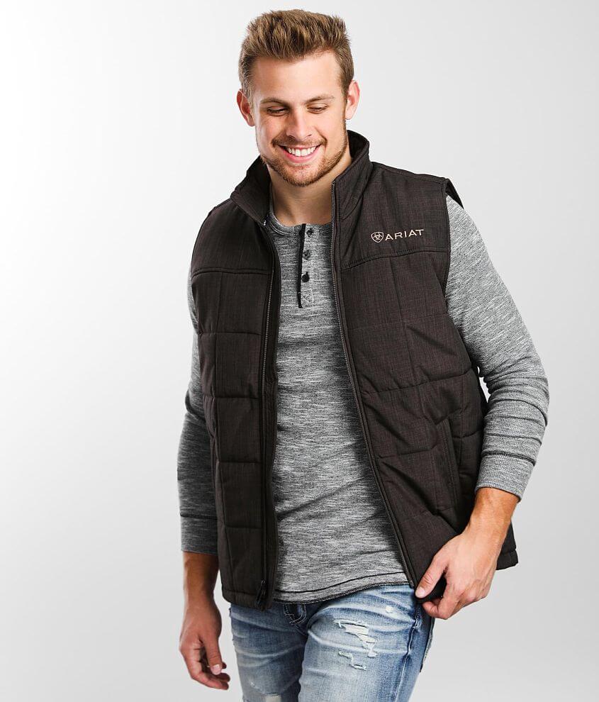 Ariat Crius Insulated Vest - Men's Coats/Jackets in Espresso