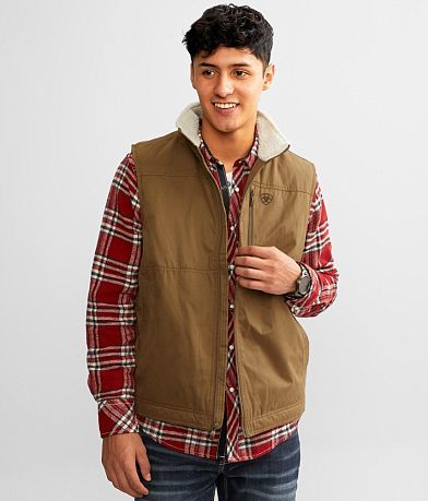 Ariat Grizzly Canvas Insulated Vest front view