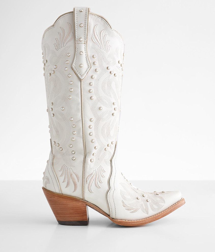 Ariat Pearl Leather Western Boot - Women's Shoes in Pearl White | Buckle