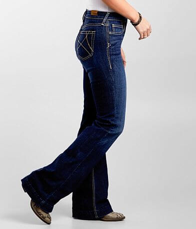 Ariat Ella High Rise Wide Leg Trouser Stretch Jean FULL_RIGHT_SIDE