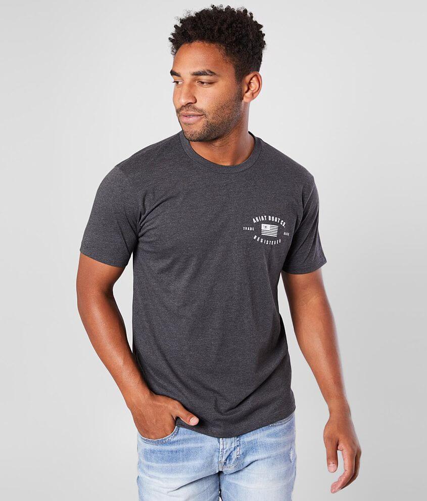 Ariat US Registered T-Shirt - Men's T-Shirts in Grey | Buckle