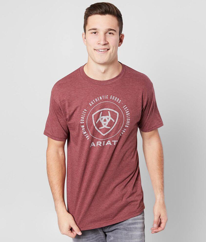 Ariat Resistance T-Shirt - Men's T-Shirts in Burgundy Heather | Buckle