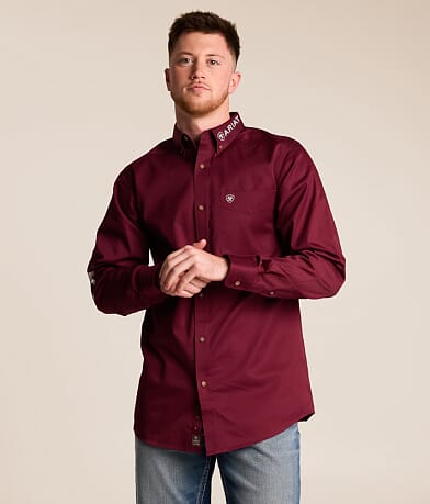 Ariat Team Logo Twill Shirt front view