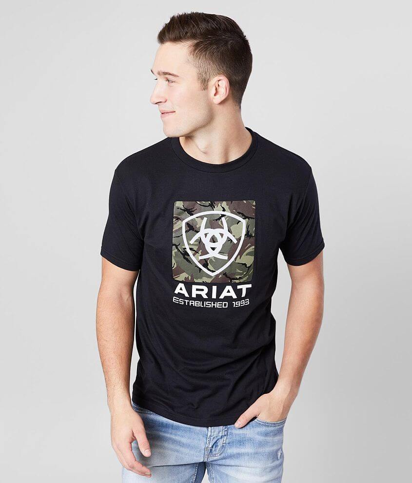 Ariat Tiger Camo T-Shirt - Men's T-Shirts in Black | Buckle