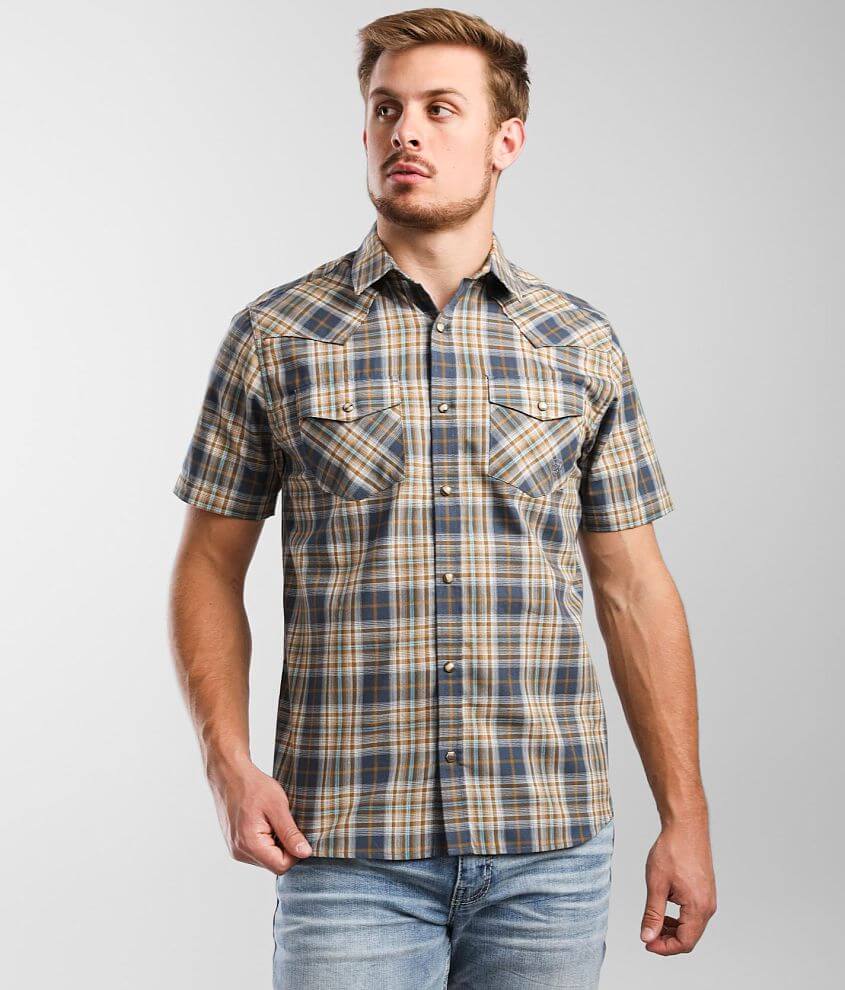 Ariat Angelo Retro Fit Plaid Shirt front view