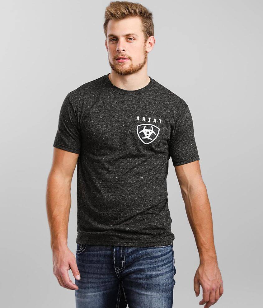 Ariat Vertical Freedom T-Shirt - Men's T-Shirts in Onyx Snow | Buckle