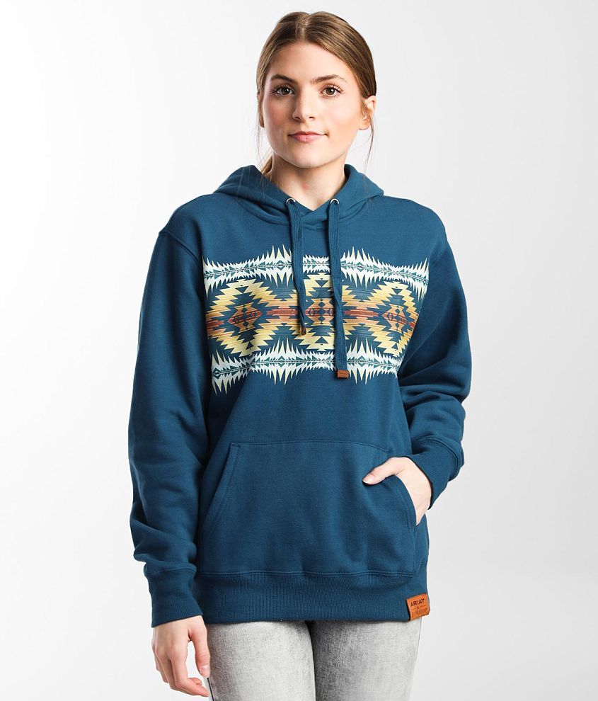 Ariat Pendleton Hooded Sweatshirt - Women's Sweatshirts in Night Dance ...