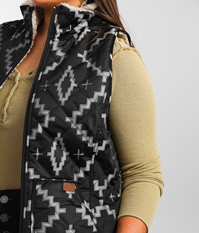 Pendleton Ariat Mock Neck Reversible Vest misc detail 1 view