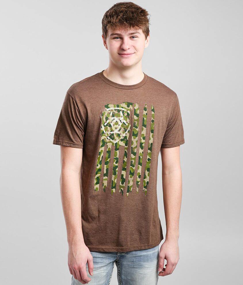 Ariat Vertical Frog Camo T-Shirt front view