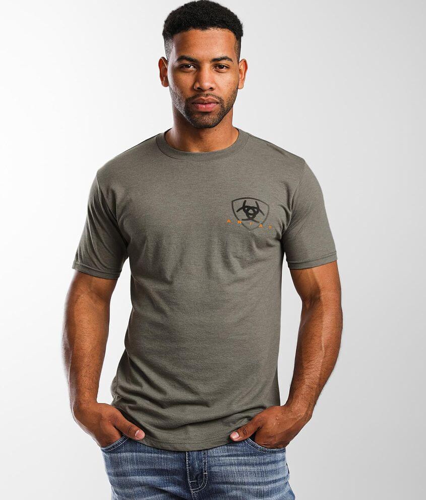 Ariat Halftone T-Shirt - Men's T-Shirts in Platinum Heather | Buckle