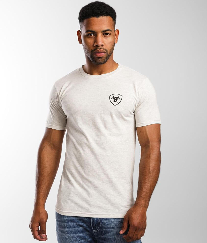 Ariat Vertical T-Shirt - Men's T-Shirts in Oatmeal | Buckle