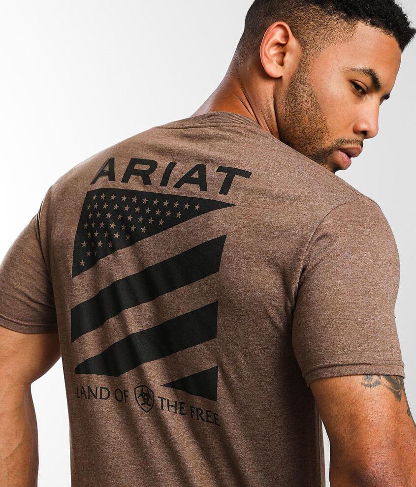 ariat-stars-t-shirt-men-s-t-shirts-in-brown-heather-buckle