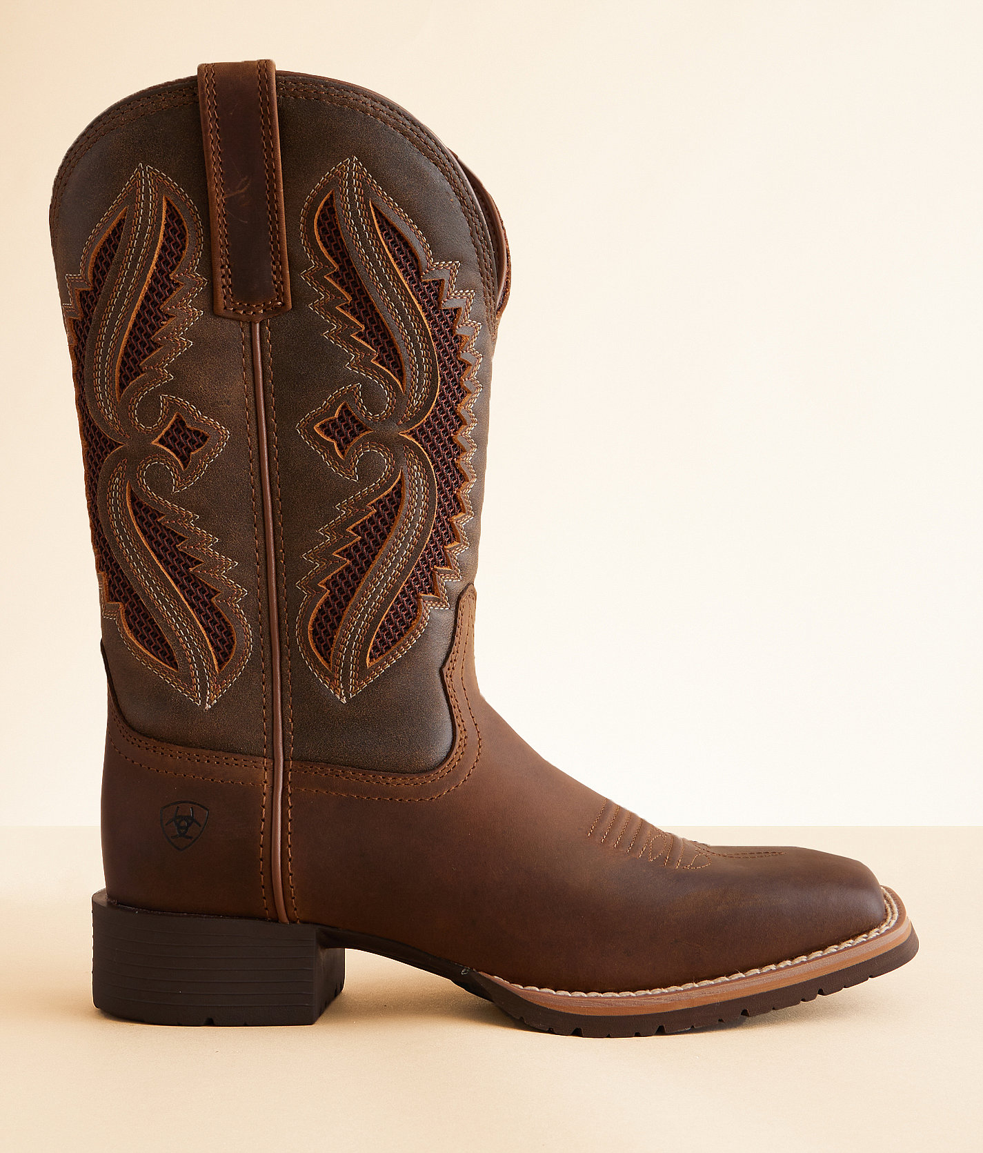 Ariat Hybrid Rancher Stretch Fit Western Boot in Brown