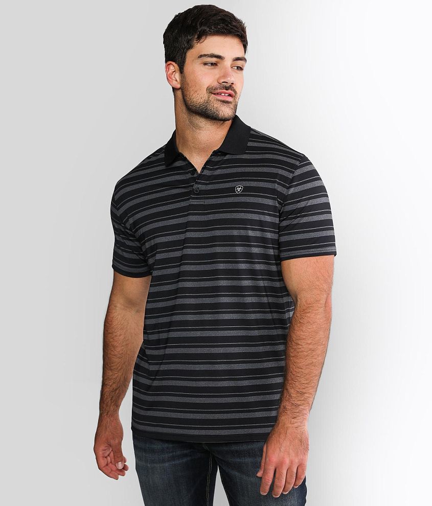 Ariat Ombre Striped AriatTEK&#174; Polo front view