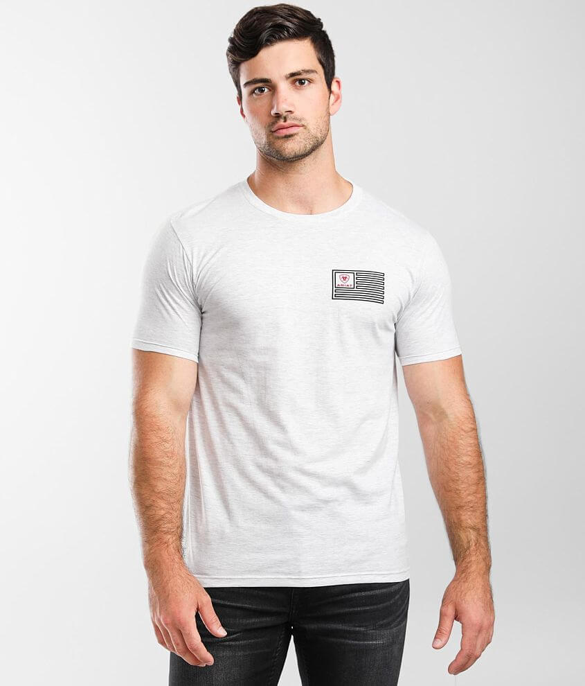 Ariat USA Maze T-Shirt - Men's T-Shirts in Ash | Buckle