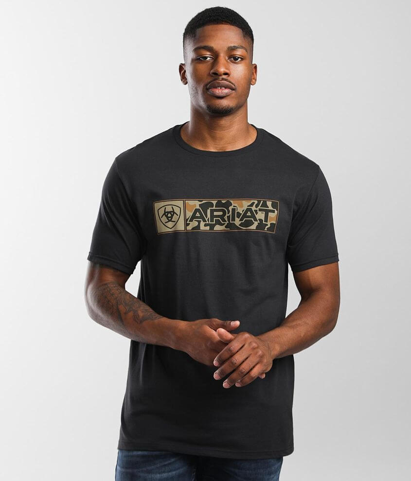 Ariat Frogskin T-Shirt - Men's T-Shirts in Vintage Black | Buckle