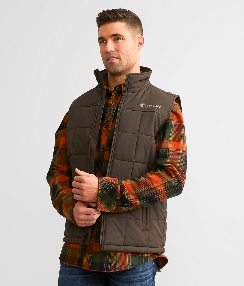 Ariat Crius Insulated Vest Men's Coats/Jackets in Banyan Bark Buckle