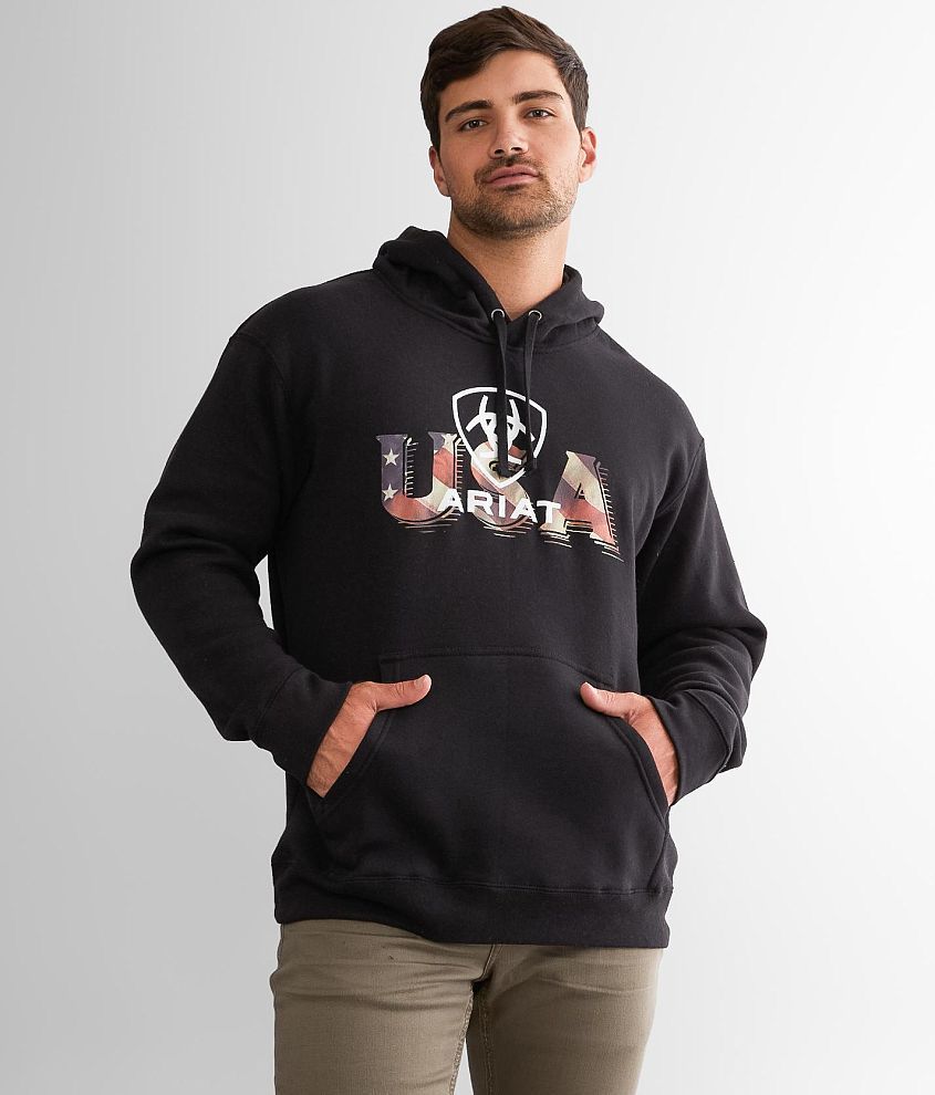 Ariat USA Proud Hooded Sweatshirt front view