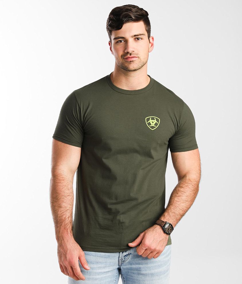 Ariat Barn Door Bronco T-shirt in Green for Men