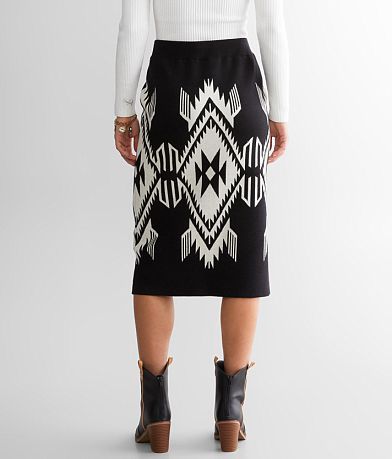 Ariat Chimayo Sweater Midi Skirt back view