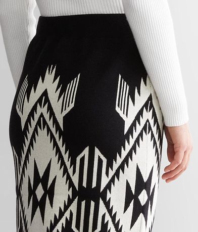 Ariat Chimayo Sweater Midi Skirt back pocket view