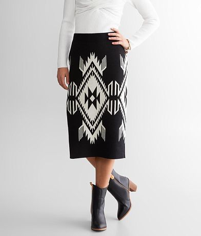 Ariat Chimayo Sweater Midi Skirt full left side view