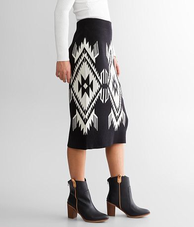 Ariat Chimayo Sweater Midi Skirt full right side view