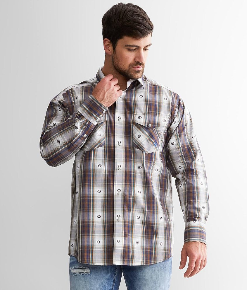 Ariat Geoffrey Shirt - Men's Shirts in Estate Blue | Buckle