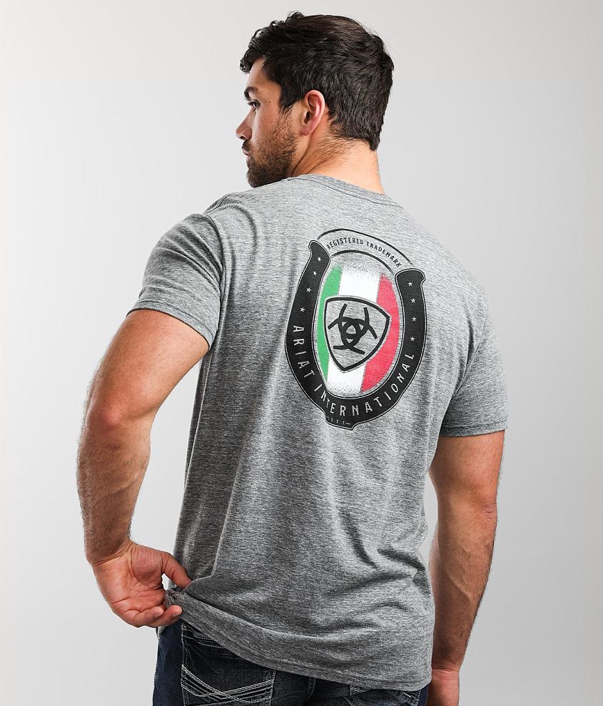 Ariat Mexico Grey T-Shirt – Botines Charros LLC