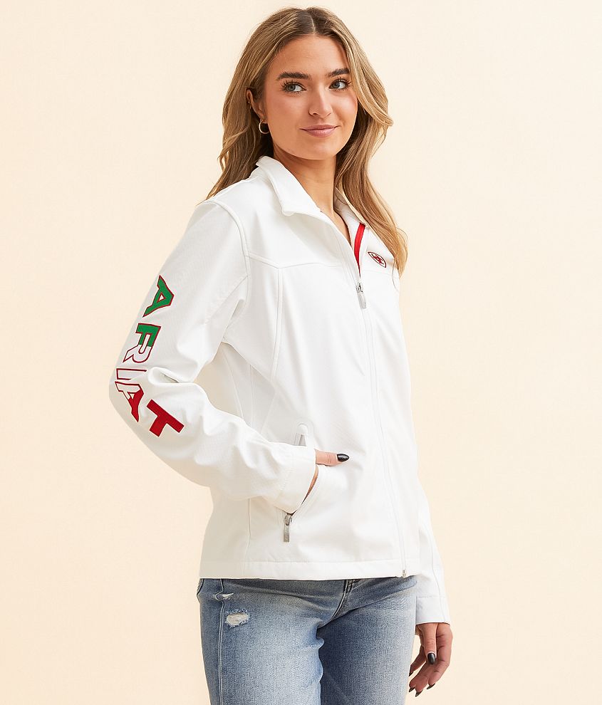 Ariat TEK™ Classic New Team Softshell Jacket - Women's Activewear in White