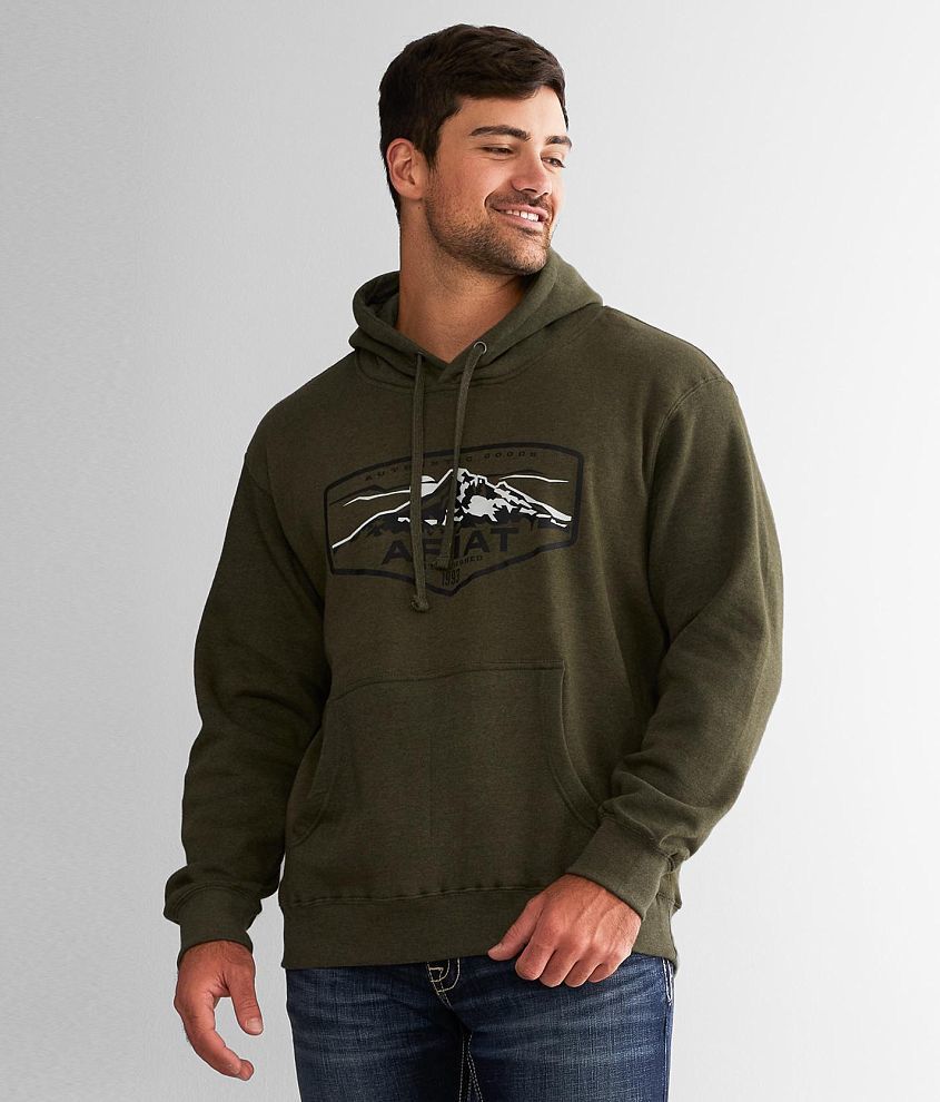 Ariat Outdoor Crest Hooded Sweatshirt front view