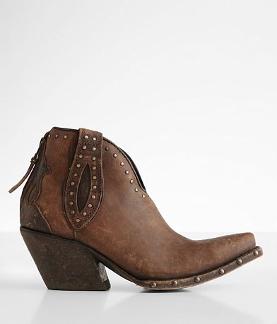 Ariat Greeley Leather Western Ankle Boot front view