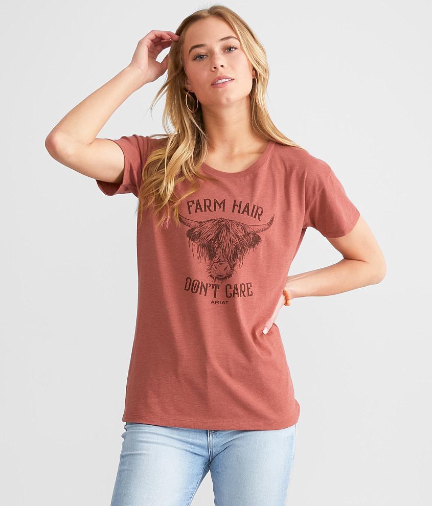 Ariat Farm Hair Don't Care T-Shirt front view