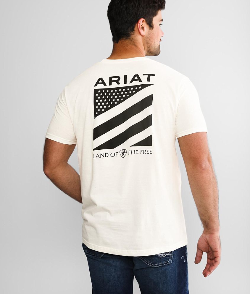 Ariat Stars T-Shirt - Men's T-Shirts in Antique White | Buckle