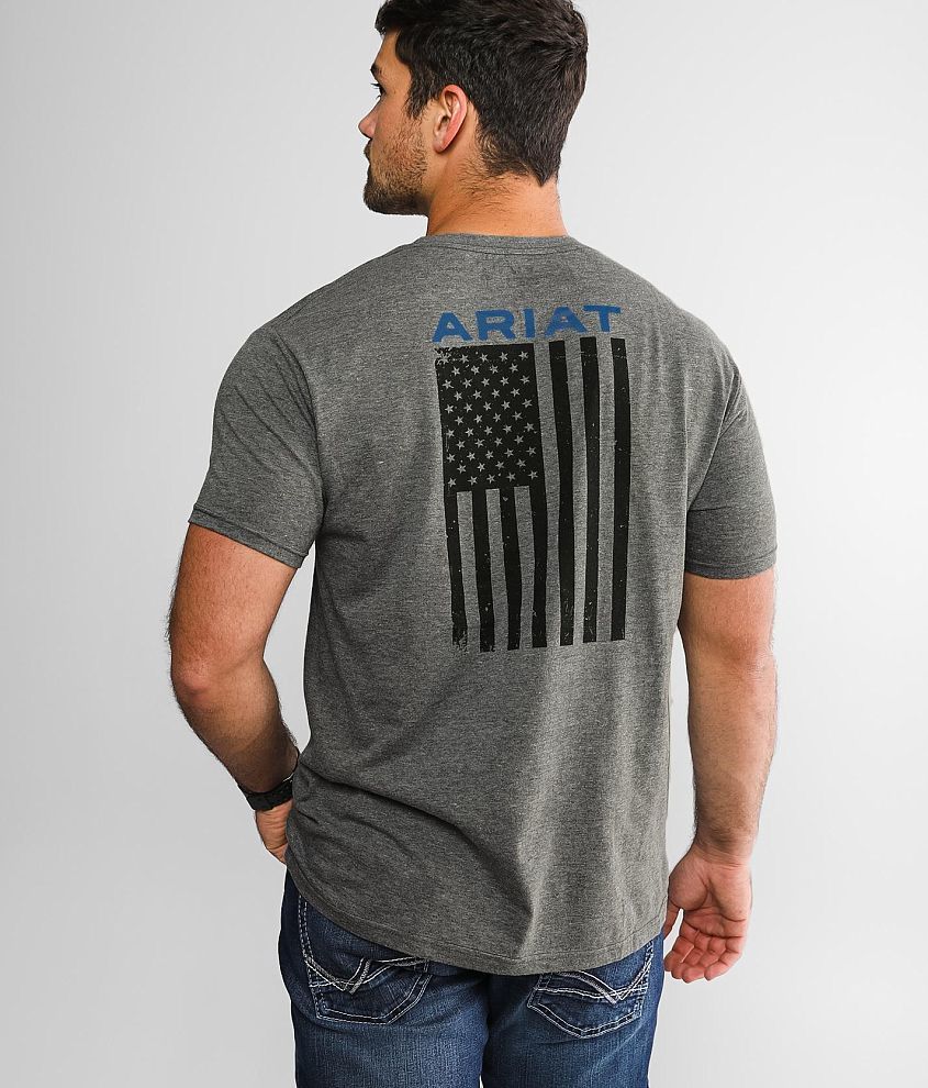 Ariat Freedom T-Shirt - Men's T-Shirts in Graphite Heather | Buckle