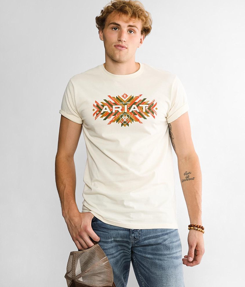 Ariat Pueblo T-Shirt - Men's T-Shirts in Cream | Buckle