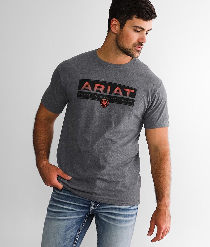 Ariat Shadow T-Shirt - Men's T-Shirts in Graphite Heather | Buckle