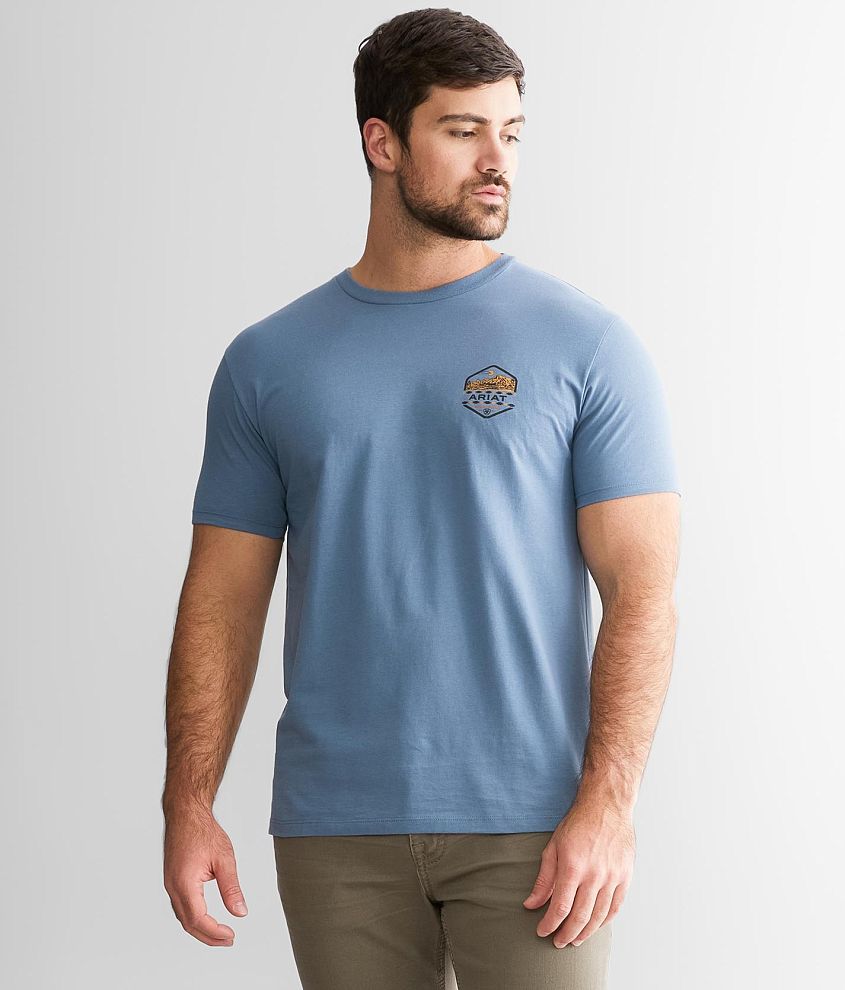 Ariat Red Rocks T-Shirt - Men's T-Shirts in Light Denim | Buckle