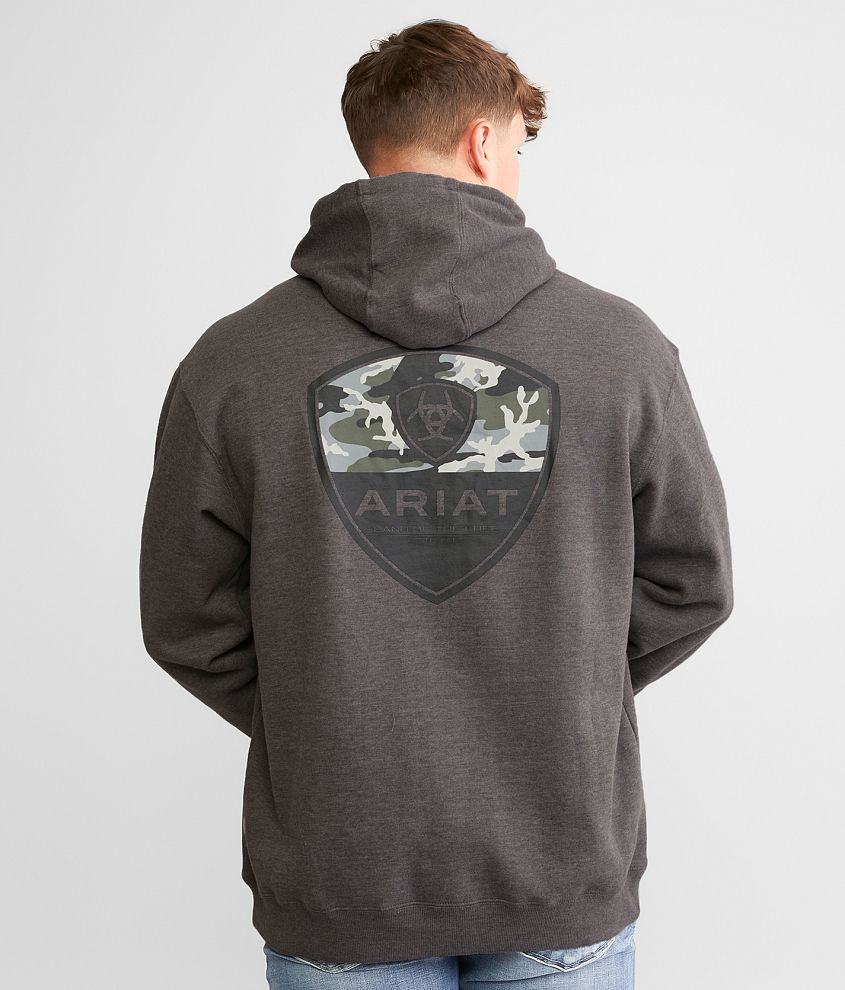 Ariat Camo Corps Hooded Sweatshirt Men s Sweatshirts in Grey