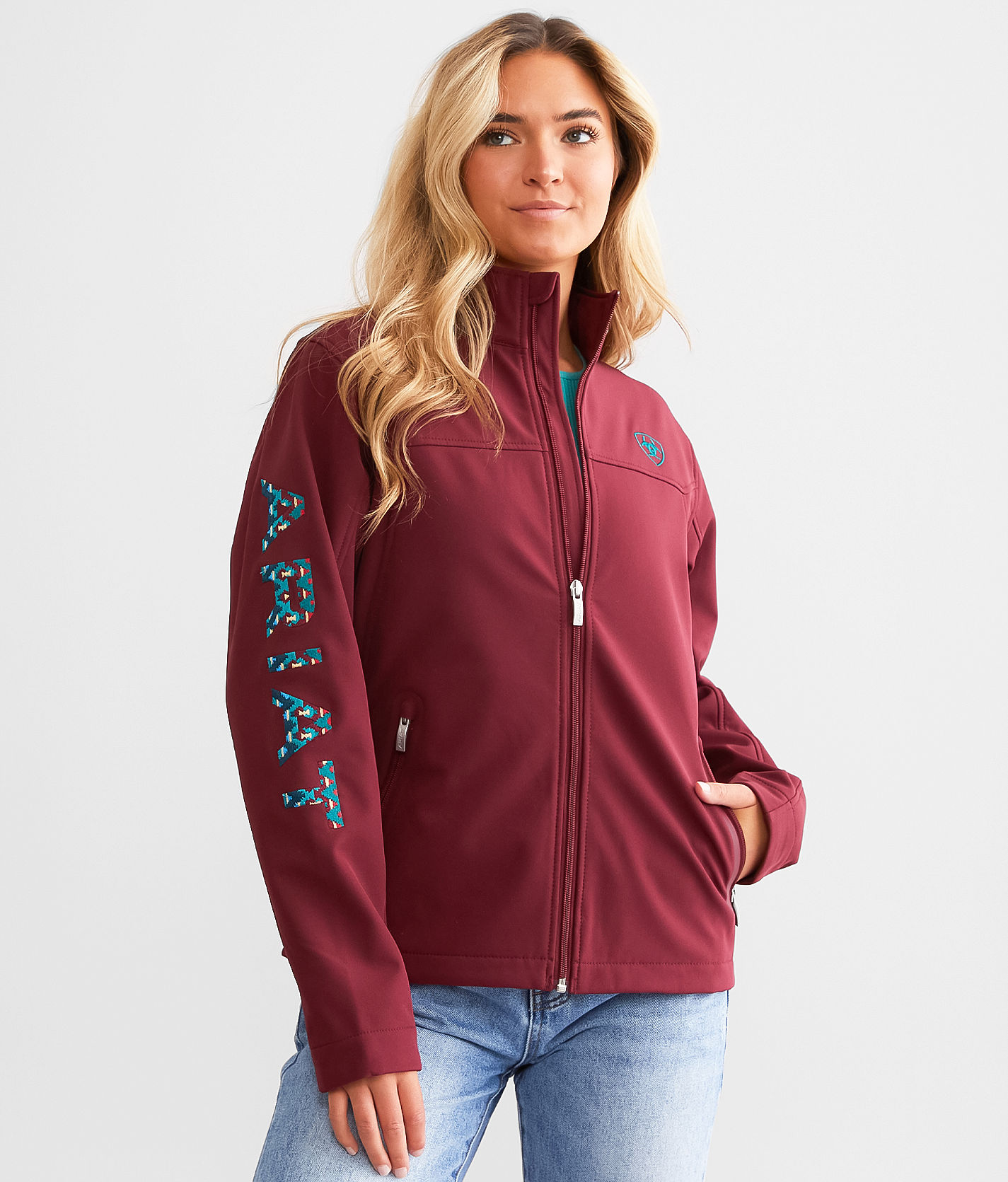 Burgundy shop ariat jacket