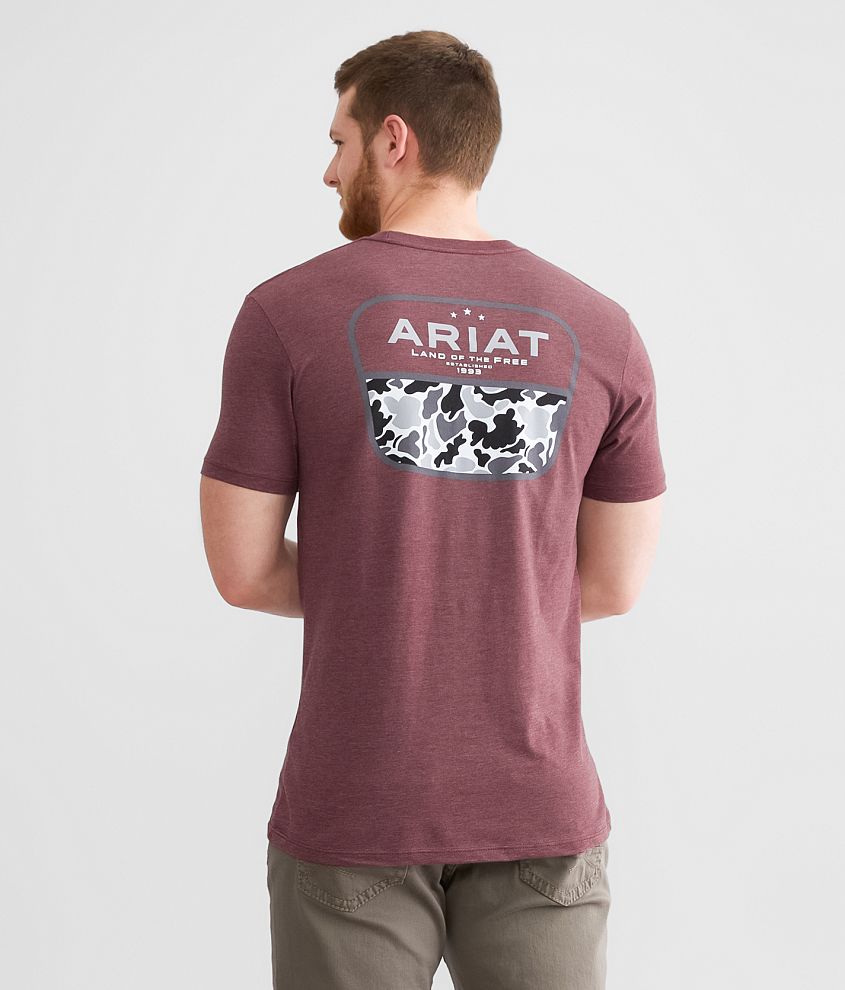 Ariat Duck Camo Badge T-Shirt front view