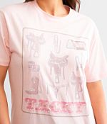 売れ筋商品|||アリアト カットソー トップス レディース Tacky T-Shirt - Women's Blushing Rose ARIAT Women's Tacky T-Shirt, Blushing Rose, Medium at Amazon