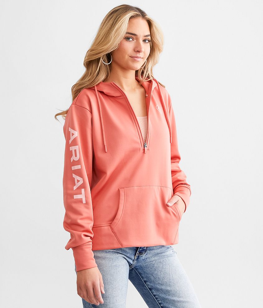 Ariat Performance Tek Hoodie - Women's Sweatshirts in Faded Rose | Buckle