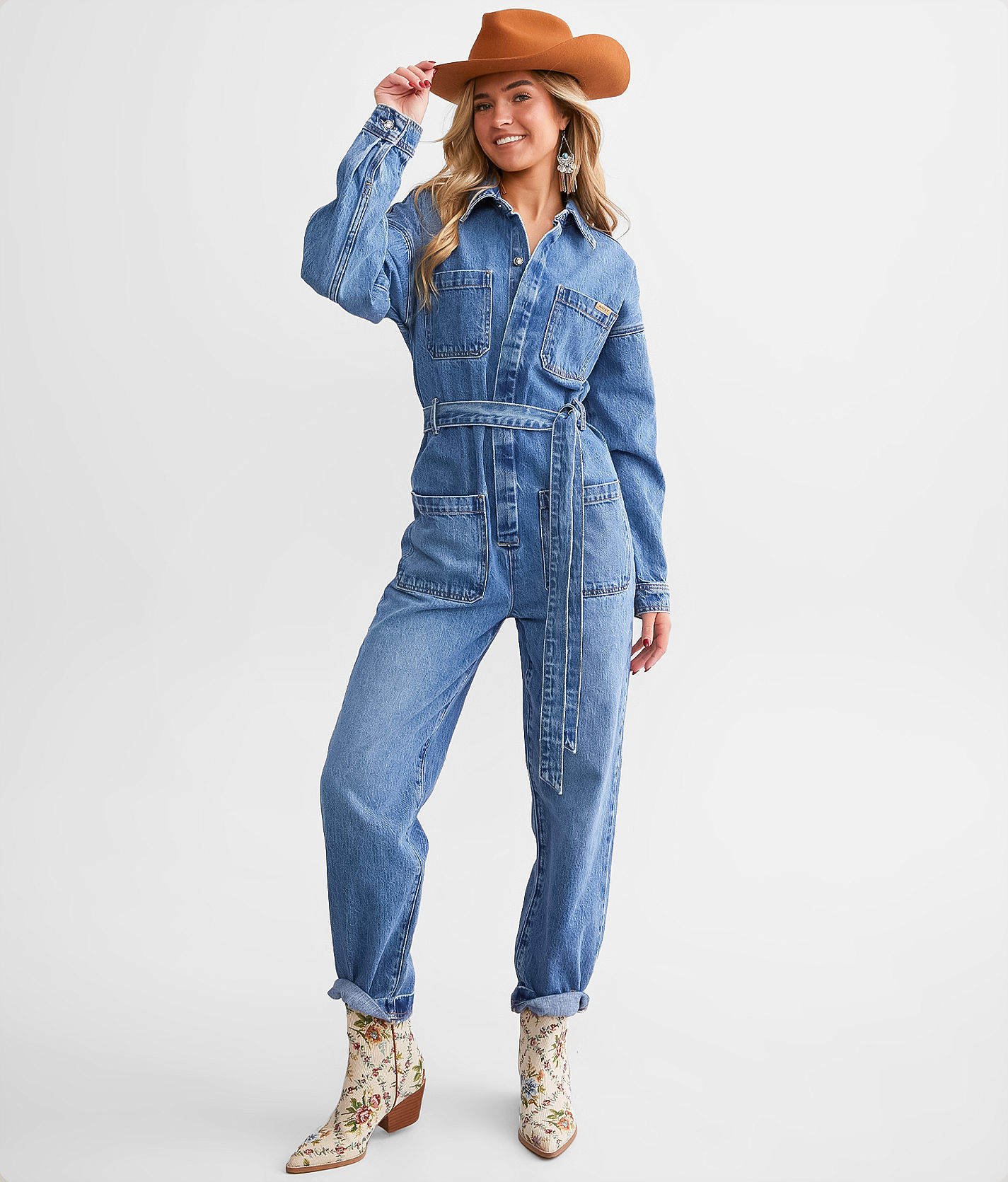 Ariat Georgia Denim Jumpsuit - Women's Rompers/Jumpsuits in