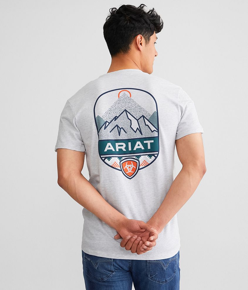 Ariat Modern Mountains T-Shirt - Men's T-Shirts in Ash | Buckle