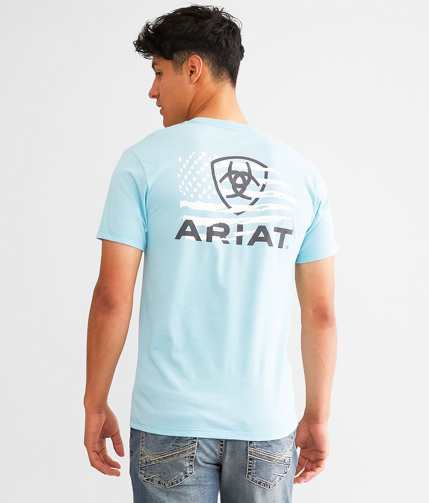 Ariat Breathru T-Shirt - Men's T-Shirts in Sky Blue Heather | Buckle