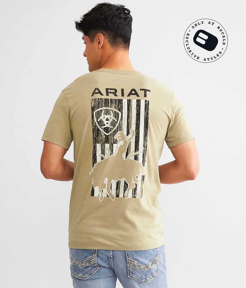 Ariat Barn Door Bronco T-Shirt front view