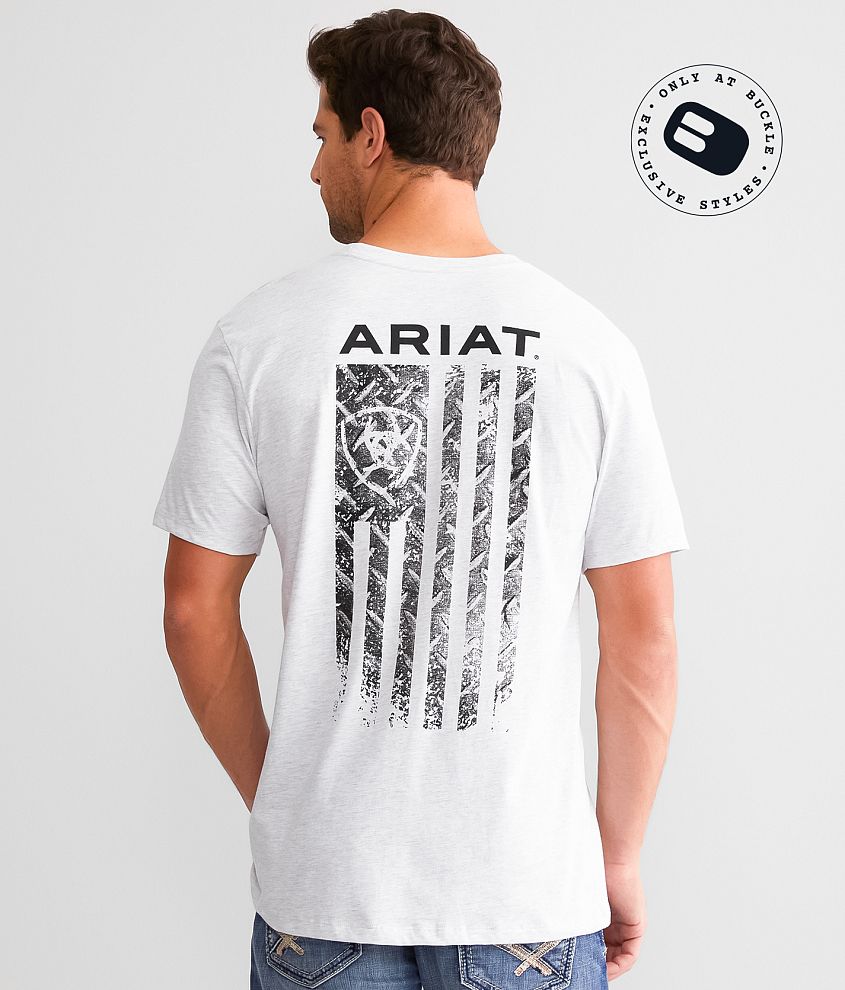 Ariat Never Fade Diamond T-Shirt - Men's T-Shirts in Ash | Buckle