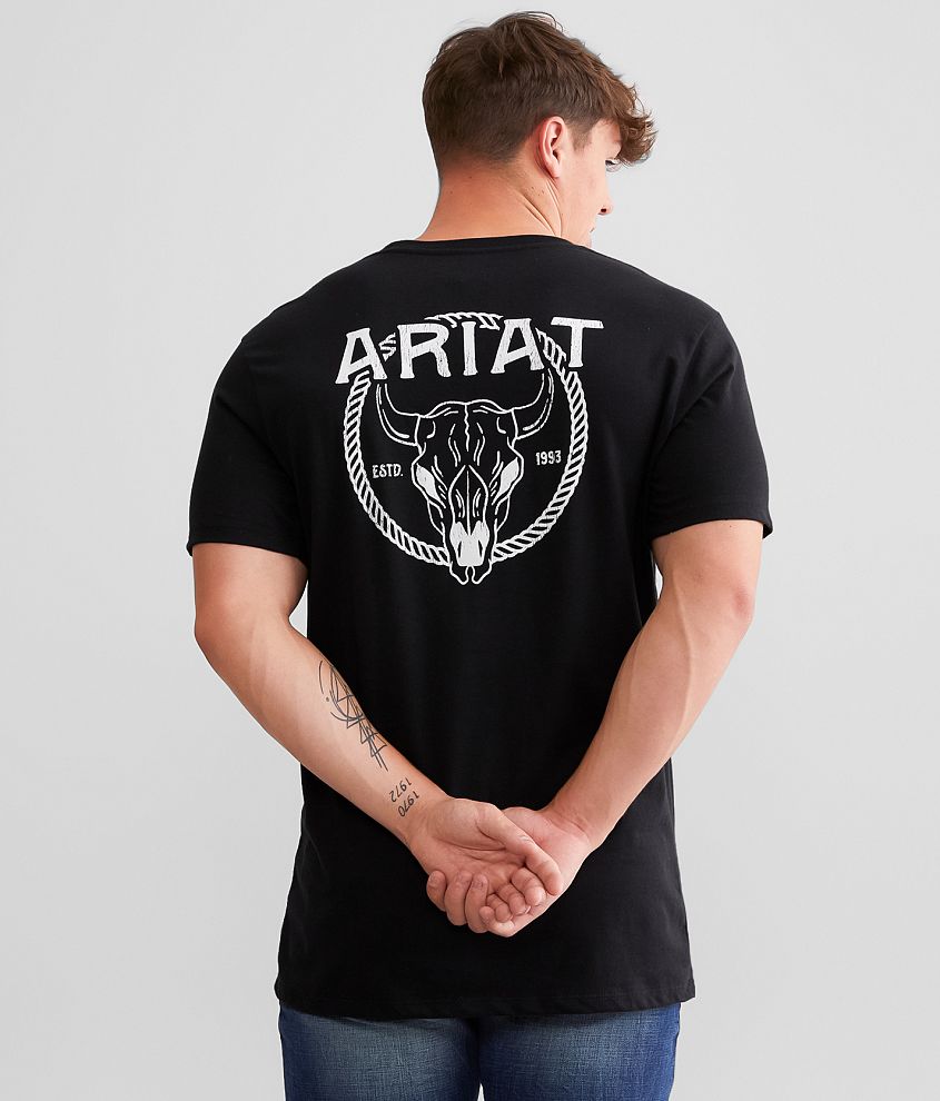 Ariat Rope Skull T-Shirt - Men's T-Shirts in Black | Buckle