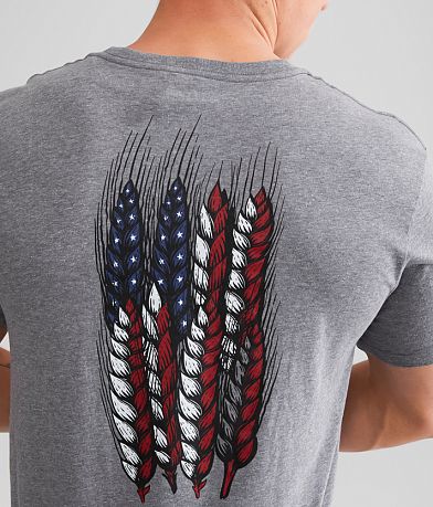 Ariat Wheat Flag T-Shirt BACK